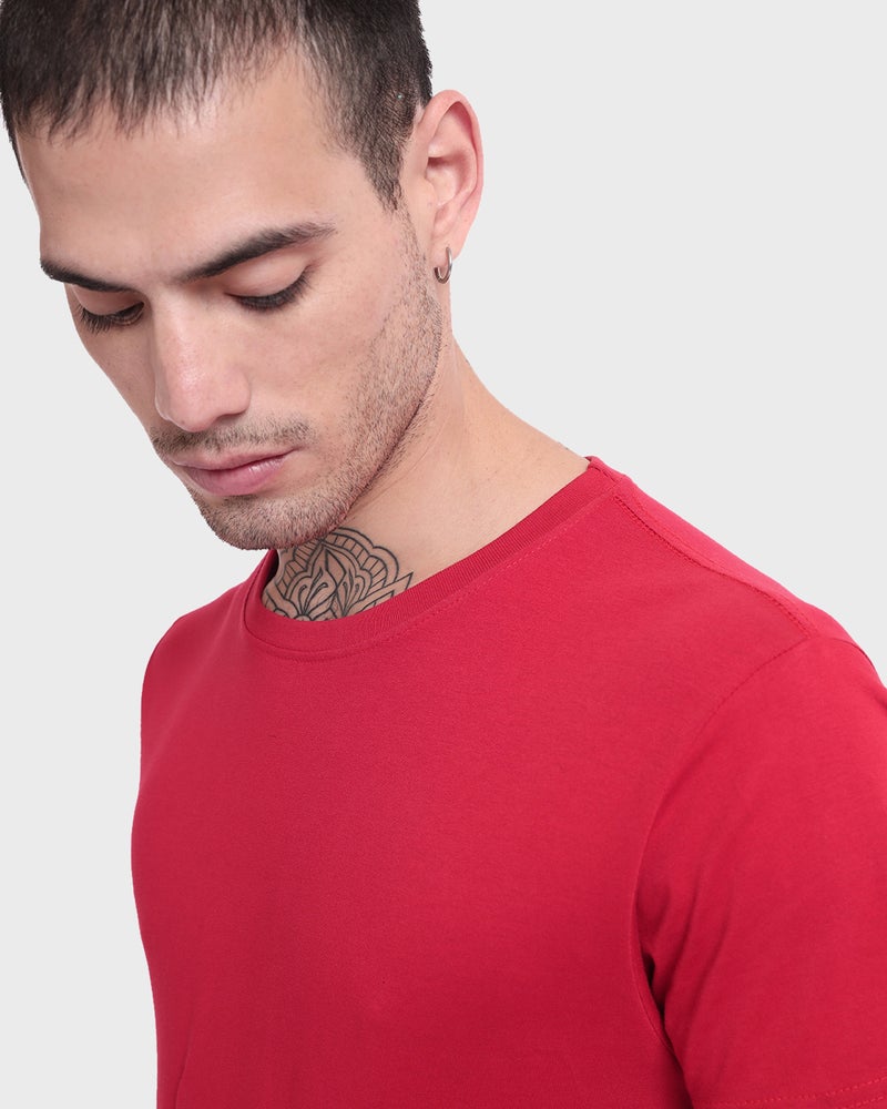 bewakoof Men's Red T-shirt - Image 5